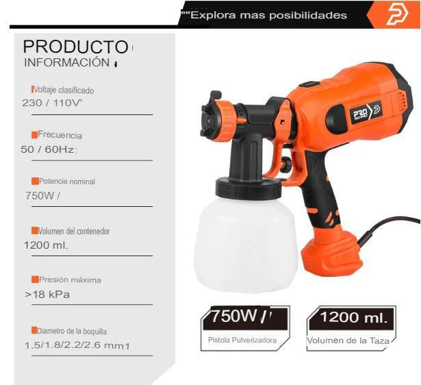 PISTOLA DE PINTURA ELECTRICA
